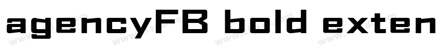 agencyFB bold extend字体转换 agencyFB bold extend字体转换